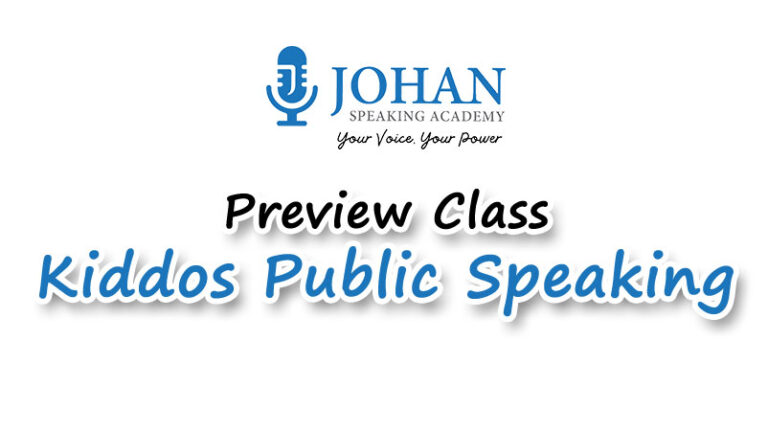 Preview Class – Kiddos Public Speaking